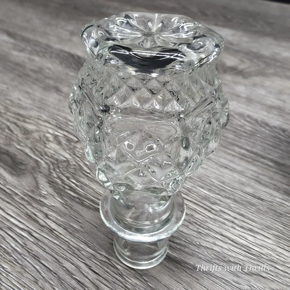 Vintage Anchor‎ Hocking Wexford Crystal Wine Decanter Bottle